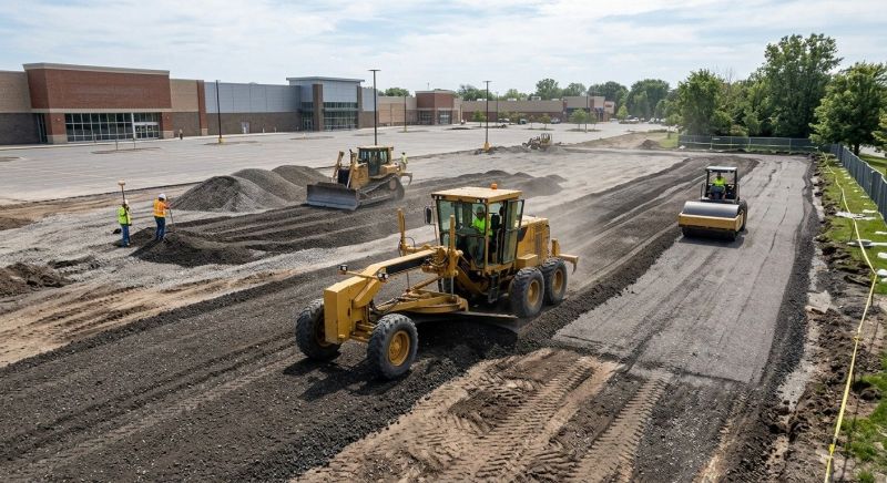 Parking Lot Excavation in Cypress, TX